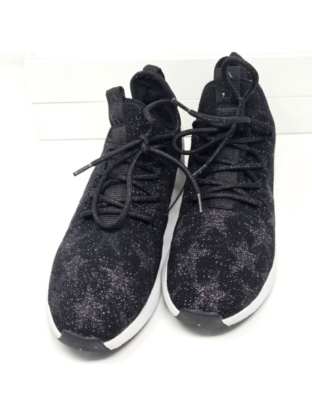 Ash Jaguar Star Knit Platform Sneakers Black Metallic Womens EU 37 US 7 Goth - Picture 3 of 8